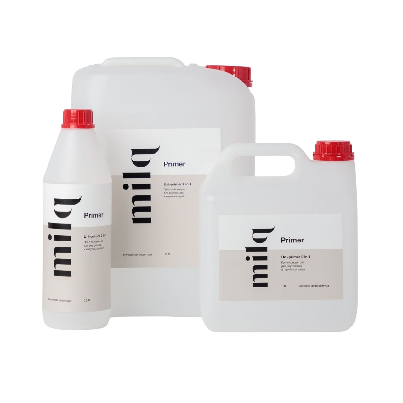 Грунтовка под краску универсальная Milq Uni-primer 2 in 1 водно-дисперсионная 3 л